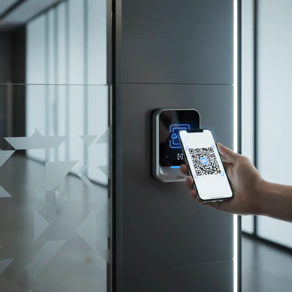 QR Code and Mobile Access Control with Swipe Fob/Tag/Card